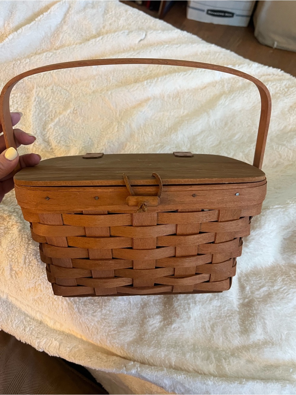 Longaberger purse, kiddie or picnic basket from 1989